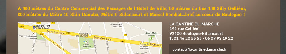 A 400 mètres du Centre Commercial des Passages de l'Hôtel de Ville, 50 mètres du Bus 160 Silly Galliéni, 800 mètres du Métro 10 Rhin Danube, Métro 9 Billancourt et Marcel Sembat...bref au coeur de Boulogne !
